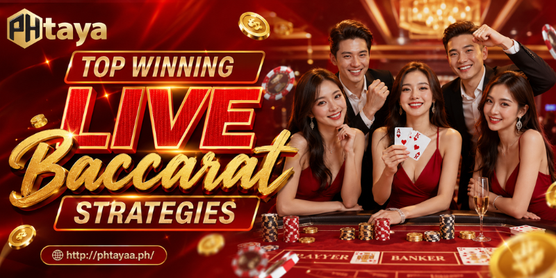 Top Live Baccarat Strategies By Phtaya To Win Big Online 3 Top Winning Live Baccarat Strategies